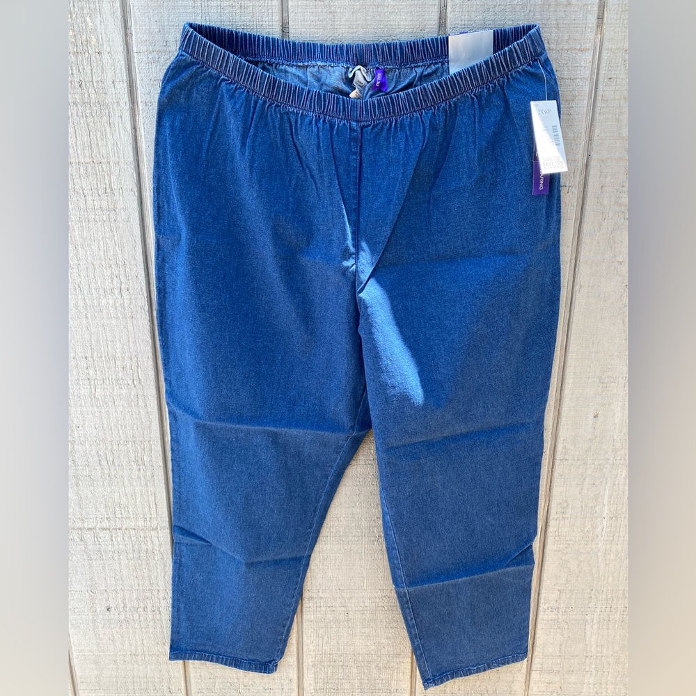 Catherine’s Elastic Waist Blue Jeans